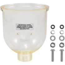 Clear Bowl with Water Sensor Probes