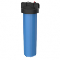 Water & Liquid Housings Single Polypropylene Blue L-20" D-4.0" 1.5" NPT