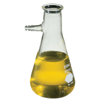 Flask, Glass, w/ Side Arm,