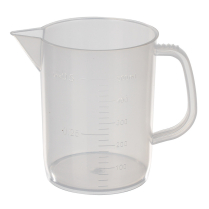 Beaker, 500 mL, Poly,  w/handle