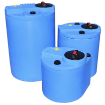15gl economy double wall tank overflow, Blue