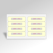 Temperature indicator, stick-on, 170F - 77C