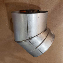 Excel Direct DV Elbow 30 Degree Galvalume 4"