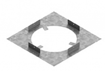 Excel Direct Ceiling Support/Firestop 4"