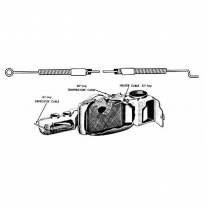 1965-66 Heater Control Cable Kit