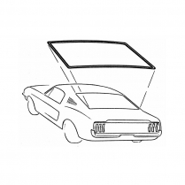 1967-68 Cougar Rear Window w/s