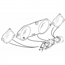 1969-70 Instrument Lens w/o Tach