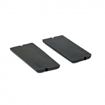 1970 Deluxe Door Panel Pull Cup Inserts - Black