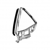 1971-73 Fastback Quarter Window Vertical w/s RH