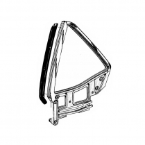 1971-73 Fastback Quarter Window Vertical w/s LH
