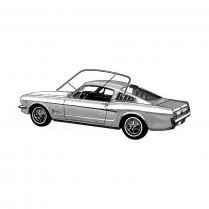 1971-73 Roof Rail w/s - Coupe & Fastback Foreign