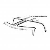 1981-83 T-top to Body w/s LH