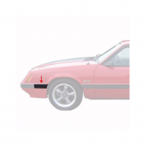 1985-86 Front of Fender Body Moulding LH