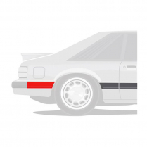 1985-86 Rear of Quarter Body Moulding RH