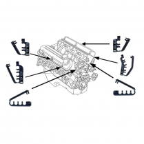 1986-93 V8 Spark Plug Wire Holder Set