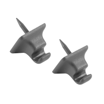 1985-04 Sun Visor Retainer Hook - Smoke Gray