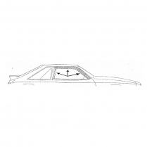 1979-93 Door Run Channel w/s PAIR