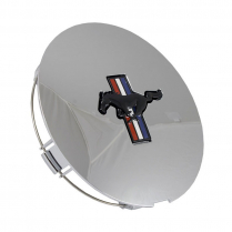 1991-93 Pony Wheel Center Cap - Chrome w/Black Emblem