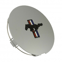 1991-93 Pony Wheel Center Cap - Silver w/Black Emblem