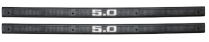 1979-93 Black Scuff Plate - 5.0 Emblem