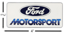 Motorsport 3 Color Metal Dash or Trunk Emblem