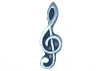 PEWTER TACK PIN Treble Clef