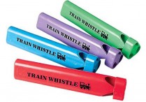 TRAIN WHISTLE Plastic Pkg/12