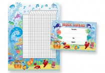 MUSIC TREASURE CHEST Incentive Chart & Award Certificates Set