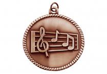 MUSIC STAFF MEDALLION Bronze