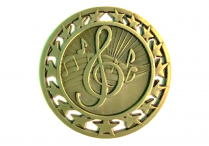 GOLD MUSIC STARS MEDALLION