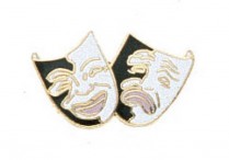 ENAMEL PIN Drama Masks