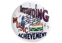 OUTSTANDING MUSIC ACH. BUTTONS PKG/6