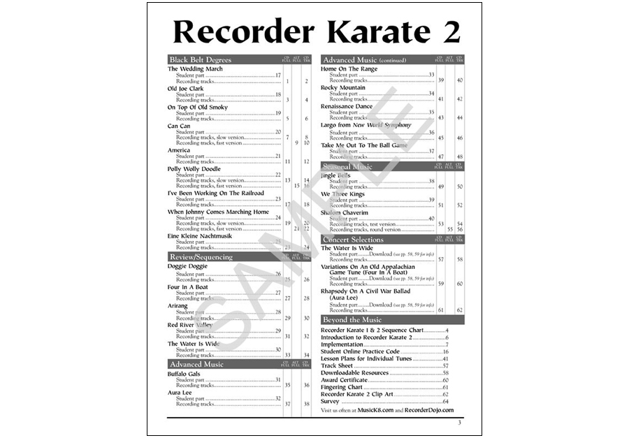 RECORDER KARATE 2 Downloadable Kit Music in Motion