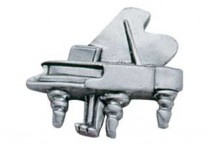 PEWTER LAPEL PIN Grand Piano