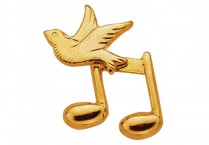 DOVE & NOTE PIN