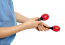PLASTIC EGG MARACAS with Basket