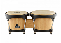 WOOD BONGO Natural Shell with Black Hardware