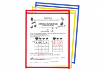 WIPE-CLEAN WORKSHEET COVERS  Pkg. of 12