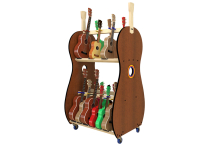 MOBILE UKULELE RACK for 18-Multi Size Ukes