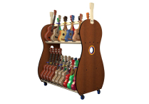 MOBILE UKULELE RACK for 30-Multi Size Ukes