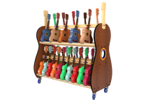 MOBILE UKULELE RACK for 30-Soprano Size Ukes