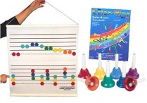 COLORSTAFF, SONGBOOK & Kidsplay 8-NOTE HANDBELLS Set
