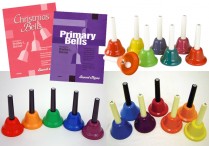 CHRISTMAS & PRIMARY BELLS Books & Chroma-Notes 20-NOTE HANDBELLS Set