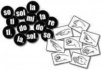 MAGNETIC SOLFEGE DOTS & HAND SIGNS Set