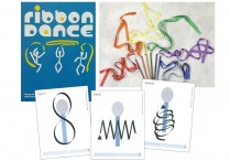 RIBBON DANCE CHOREOGRAPHY Kit and  6 RIBBON WANDS (36")