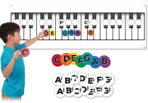 Music-Go-Rounds ALPHADOTS Set 1 & SHARP/FLAT NOTES & GIANT KEYBOARD WALL CHART