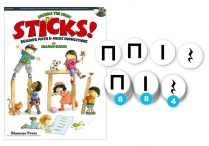 Freddie the Frog's STICKS! Book & Music-Go-Rounds STICK RHYTHMS