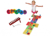 MUSICAL HOPSCOTCH Kit, Music-Go-Round ALPHADOTS Set 1 & STEP BELLS