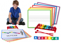 Music-Go-Rounds ALPHADOTS Set 1, SINGLE STAFF CHARTS and GLOCKENSPIEL