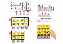 MAGNETIC FRAMES and Music-Go-Rounds MINI HEARTS/STICKS & RHYTHM N'COUNTERS